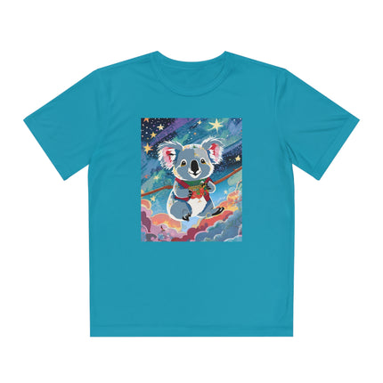 Cute Koala Youth Competitor Tee – Dreamy Skies & Whimsical Wonder