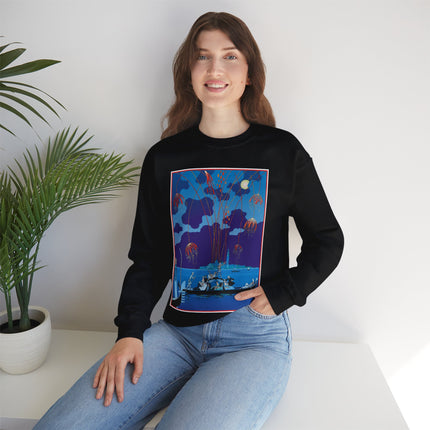 Fireworks in Venice by George Barbier Heavy Blend™ Crewneck Sweatshirt