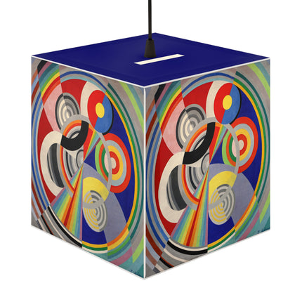 Rythme No. 1 by Robert Delaunay Light Cube Lamp