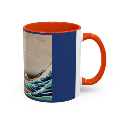 The Great Wave off Kanagawa by Katsushika Hokusai Colorful Mugs (11oz, 15oz)