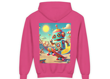 Skate Park Robot Youth Heavy Blend Hooded Sweatshirt