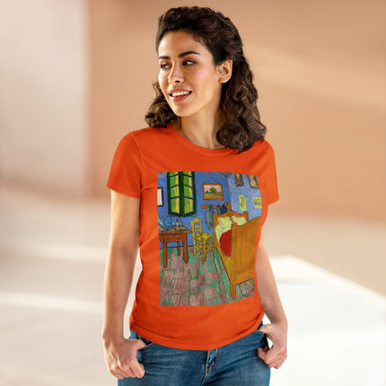 The Bedroom by Vincent van Gogh Women's Midweight Cotton Tee