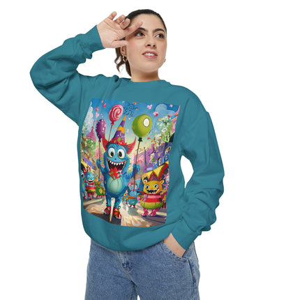 Monster Parade Madness Unisex Garment-Dyed Sweatshirt