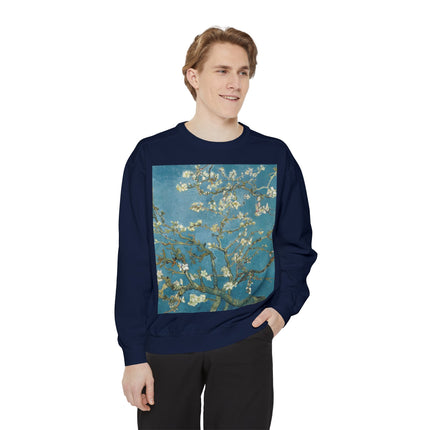 Almond Blossom by Vincent van Gogh Unisex Garment-Dyed Sweatshirt