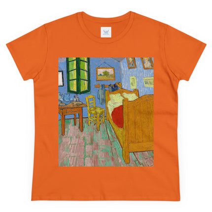 The Bedroom by Vincent van Gogh Women's Midweight Cotton Tee