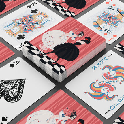 🎭🖤 The Masquerade Secret Playing Cards – Art Deco Fashion Whimsy
