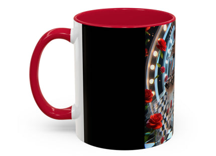 Halloween Witch Through the Mirror Colorful Mugs (11oz, 15oz)