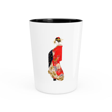 Japanese Woman by Hosoda Eishi Ceramic Shot Glass