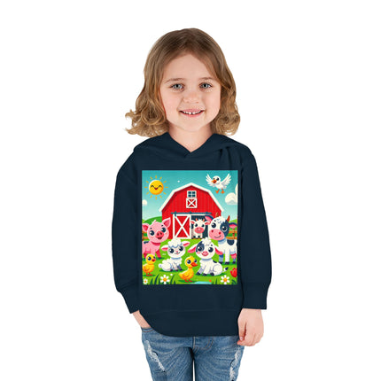 Happy Barnyard Morning Toddler Pullover Fleece Hoodie