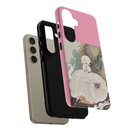 Rococo Garden Reader Phone Case – Whimsical Elegance & Timeless Charm