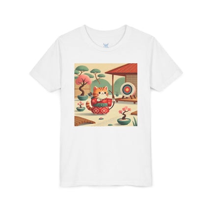 Archer Kitten in the Zen Garden Youth Short Sleeve Tee