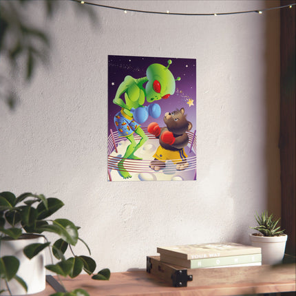 Cosmic Clash Premium Matte Vertical Posters