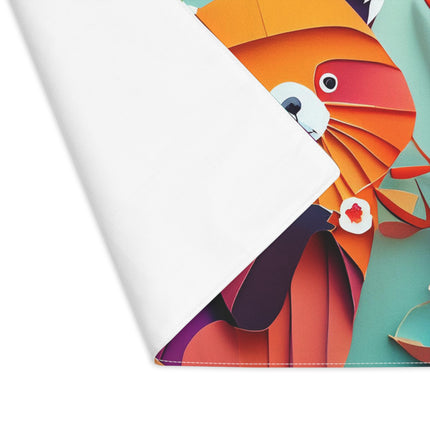 A Playful Red Panda Placemat, 1pc