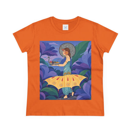🦋🌿 The Butterfly Garden Offering Cotton Tee – Art Deco Botanical Fantasy