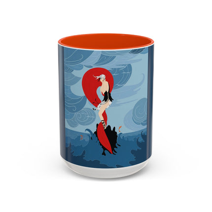 Siren of the Waves Colorful Mugs – Dramatic Sea Power & Bold Elegance
