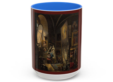 Raphael and his Muse in the Atelier by Vincenzo Abbati Colorful Mugs (11oz, 15oz)