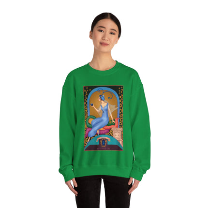 September & Sapphire (from the Gem Series) by Sofia Chiostri Heavy Blend™ Crewneck Sweatshirt