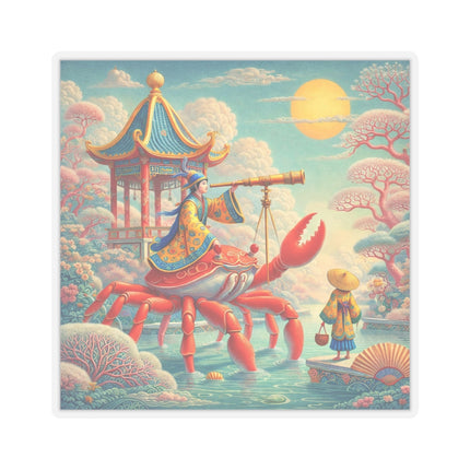 The Celestial Crab Navigator Kiss-Cut Stickers (4 Sizes)