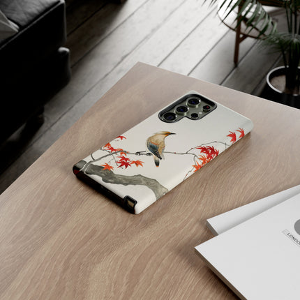 Japanese Bird on Maple by Ohara Koson Phone Cases