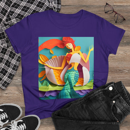 Charming Mermaid Women's Midweight Cotton Tee