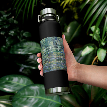 Water Lilies and Japanese Bridge by Claude Monet Copper Vacuum Insulated Bottle, 22oz