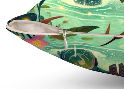 Swamp Tyrant Spun Polyester Square Pillow