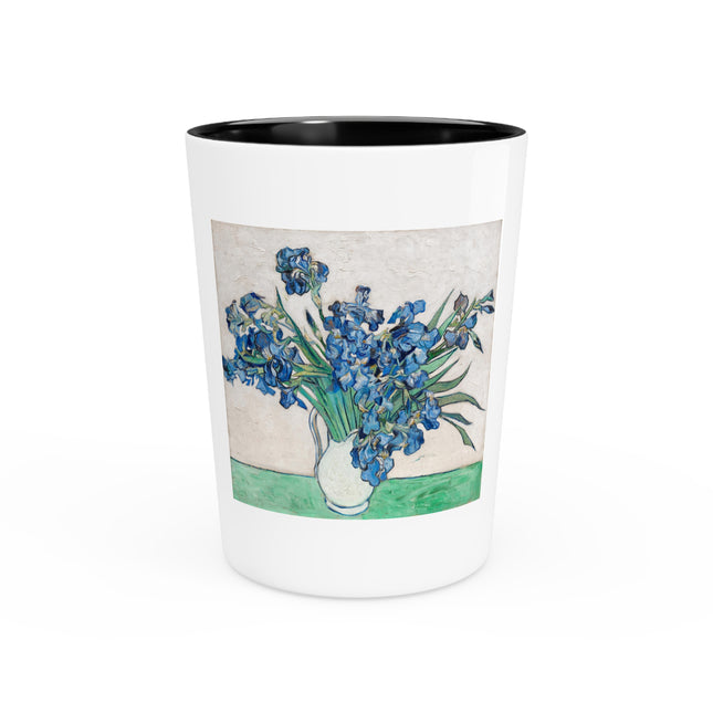 Irises by Vincent Van Gogh Ceramic Shot Glass
