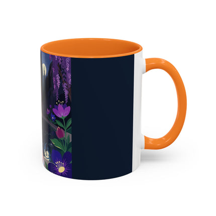 The Moonlit Garden Serenade Colorful Mugs – Art Deco Musical Elegance