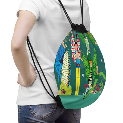 Enchanting Fairies of A Midsummer Night's Dream Drawstring Bag