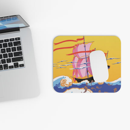 Golden Seas and Whimsical Dreams Mouse Pad, Rectangle