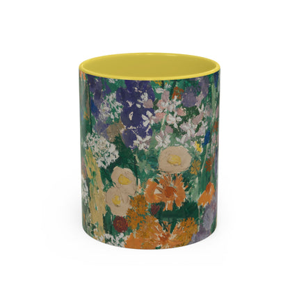 Flowers on the Mountain by August Babberger Colorful Mugs (11oz, 15oz)