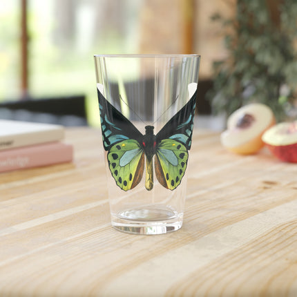Green Birdwing by Charles Dessalines D' Orbigny Glass, 16oz
