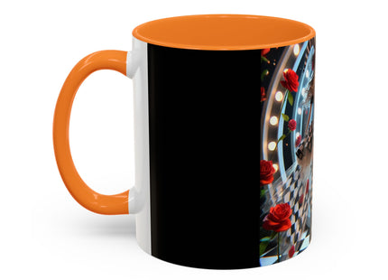 Halloween Witch Through the Mirror Colorful Mugs (11oz, 15oz)