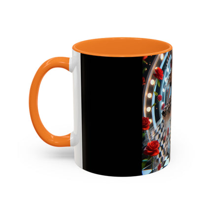 Halloween Witch Through the Mirror Colorful Mugs (11oz, 15oz)