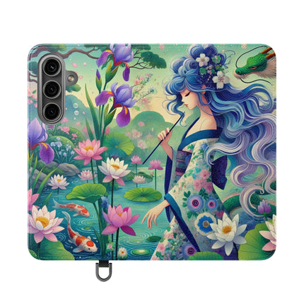 Fairy of the Koi Pond Flip Case – Mystical Harmony & Pond Enchantment