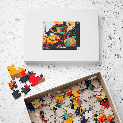 Black Cat in Kimono Puzzle (110, 252, 520, 1014-piece)