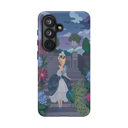 🦚🌸 The Peacock Garden Terrace Phone Case – Art Deco Floral Elegance