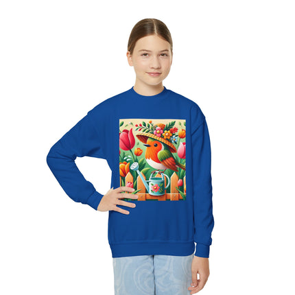 The Little Garden Tender Youth Crewneck Sweatshirt – Sunshine, Sweetness & Blooming Imagination
