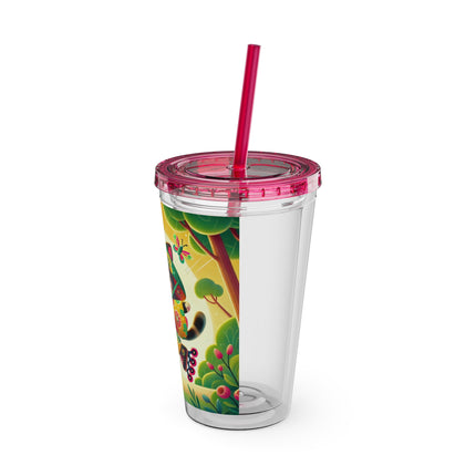 Firefly Dance on Wheels Sunsplash Tumbler with Straw, 16oz