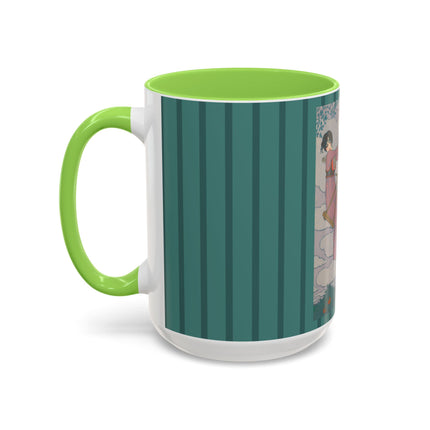 La balançoire by Georges Lepape Colorful Mugs (11oz, 15oz)