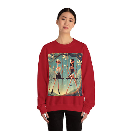 Whispers on the Spring Swing Heavy Blend™ Crewneck Sweatshirt