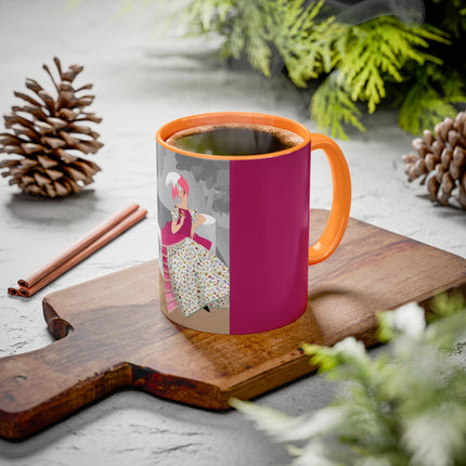 The Red Bird Colorful Mugs – Gentle Storybook Charm & Elegant Whimsy
