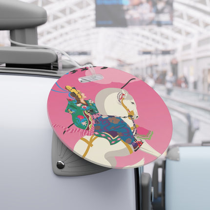 Samurai Princess on the White Steed Luggage Tag – Epic Fantasy & Mythic Beauty