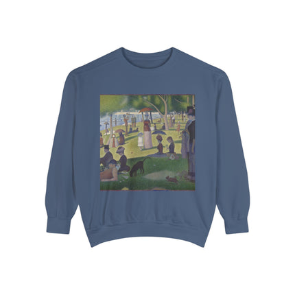 A Sunday on La Grande Jatte by Georges Seurat Unisex Garment-Dyed Sweatshirt