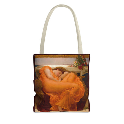 Flaming June by Frederic Leighton Tote Bag (AOP)