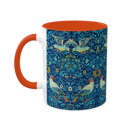 Bird by William Morris Colorful Mugs, 11oz