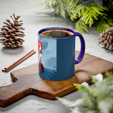 Siren of the Waves Colorful Mugs – Dramatic Sea Power & Bold Elegance