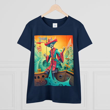 Skeleton Crew of the Misty Seas Women's Midweight Cotton Tee