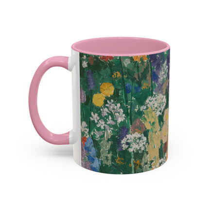 Flowers on the Mountain by August Babberger Colorful Mugs (11oz, 15oz)