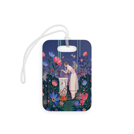 🐠🌸 The Enchanted Aquarium Garden Luggage Tag – Art Deco Underwater Fantasy